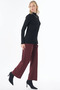 Half Turtleneck Ribbed Knit Sweater Black - 5
