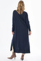 Long Knitwear Cardigan Navy Blue - 3