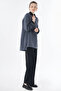 Patterned Rayon Sweatshirt Smoked - 6
