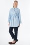 Waist-Tied Cotton Tunic Blue - 3