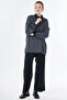 Patterned Rayon Sweatshirt Smoked - 3