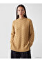 Half Turtleneck Patterned Women's Knitwear Tunic