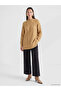 Half Turtleneck Patterned Women's Knitwear Tunic - 2