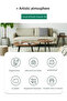 Oval Nesting Coffee Table Set of 2, Round End Tables with Fluted, Creative Wooden Sofa Side TablesModern Center Table for Living Room Bedroom Office Balcony - 2