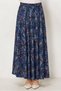 Belted Stone Printed Skirt 60751