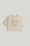 Cream Heart T-Shirt