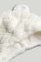White Beaded Trapper Hat - 2