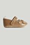 Gold Pram Shoes and Headband Set - 2