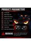 Universal Solar Powered Evil Eye LED Warning Light for Cars – Eye-Catching Vehicle Decoration with Bright Lighting, Strong Suction Cup Mounting, Multiple Modes, and Stylish Automotive Exterior Accesso - 7