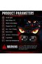 LED Evil Eye Solar Warning Light for Vehicles – Creative Automotive Decoration with Solar Charging, Powerful Bright Illumination, Strong Suction Attachment, Multiple Lighting Modes, and a - 5