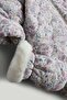 Floral Quilted Snowsuit - 3