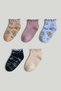 5 Pack Flower Slip-Resist Trainer Socks