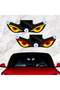Solar Warning Light Evil Eye Car Accessory – Stylish LED Decorative Headlight with Solar Power, Strong Suction Mount, Multiple Lighting Modes, and Eye-Catching Design for Cars, Trucks, an