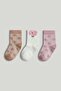3 Pack Floral Socks