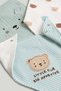 3 Pack Bear Dribble Bibs - 2