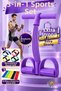 3 Fitness Equipment in 1 Resistance Band - 5 Li Plates Band - Body Trimmer 6 Tube Shuttle Pull Tool Home Fitness Whole Body Exercise Tool