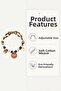 Cat and Small Breed Dog Collar – Adjustable – Beaded – Figured – with Bell – Colorful Collar - 3