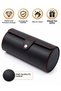 3-Slot Watch Storage Box Pu Leather Cylinder Travel Type Watch Organizer Protective Carrying Case Black