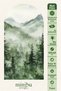 Forest and Mountain Landscape Bohemian Arch Boho Arch Modern Wall Sticker Mnb-83 - 3