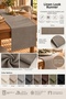 Ecru Runner Bohemian Tablecloth 100% Linen Decorative Wedding Party Promise Engagement Decoration Hotel - 5