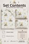 100% Cotton Mother's Side - Park Bed Blue Teddy Bear Baby Elastic Sheet Set - 2 Pillowcases 60X120 / 70X120 / 70X110 - 2