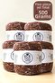 Dark Caramel - Ecru Angora Boucle Knitting Yarn Set (Total: 500 Gr.)