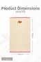 Set of 2 Beige Strawberry Pattern Kitchen Towels 100% Cotton - 40X70 Cm, 120 Gr Hand and Face Towels - 4