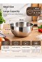 20cm Steel Mixing Bowl Dough Kneading Salad Preparation Multi-Purpose Kitchen Container - 4