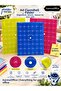 A4 Snap Fastener File Patterned Transparent Colorful Pp Document Folder – Blue - 3