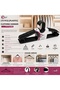 240 Pieces Black Clothes Hangers Plastic 24X10Pcs () Glbl-Stl57839 - 2