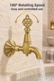 Golden Rice 180 °   Rotating Hammam Kurna Faucet Decorative Hammam Bathroom Sauna Ottoman Fountain - 3