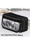 Large Capacity Transparent Compartments Simple Design Pencil Case Pen Holder School Cosmetic Organizer - 4