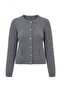 Wardrobe Essentials Antrasit Alpaka Yünlü Basic Triko Hırka TWOAW27HI00142 - 5