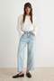 Açık Mavi Yüksek Bel Barrel Jeans TWOAW27JE00114 - 2