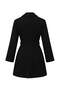 Petite Siyah Oversize Kalıp Kaşe Kaban TWOAW27KB00057 - 3