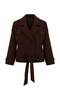 Brown Oversize Large Size Coat Twoaw26Dd00008