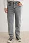Gri Baggy/90's Straight Fit Jeans Bol Kot Pantolon TMNSS24JE00012