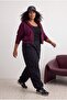 Plum Crop Oversize Knitted Sweatshirt Tbbaw27Ao00002 - 2