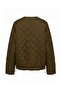 Black Regular Fit Quilted Soft Faux Leather Jacket Coat Twoaw27Mo00044 - 12