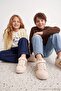 Beige Velcro Strap Unisex Kids Sneaker Takaw27Sn00012 - 3