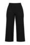Siyah Wide Leg Lastikli Yüksek Bel Büyük Beden Pantolon TBBAW27AR00031 - 6