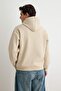 Taş Oversize/Geniş Kesim Nakışlı İçi Polarlı Kapüşonlu Sweatshirt TMNAW25SW00016 - 5