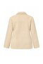 Bej Cep Detaylı Süet Mono Kapama Oversize Midi Trençkot TWOAW27TR00001 - 8