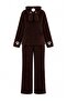 Brown Hooded and Embroidered Wellsoft Winter Knitted Pajama Set Thmaw25Pt00143 - 3