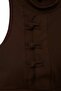 Brown Brushed Soft Fabric Supportive/Shape-Enhancing Knitted Sports Bra Thmaw27Ss00012 - 2