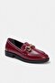 Bordo Metal Aksesuar Detaylı Kadın Loafer Ayakkabı TAKAW26LA00007 - 3