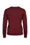 Wardrobe Essentials Burgundy 100% Wool Crew Neck Basic Knitwear Cardigan Twoaw27Hi00111 - 7