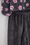 Anthracite Floral Wellsoft Zippered Knitted Pajama Set Thmaw27Pt00156 - 3