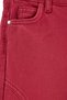 Burgundy Stretch Fabric Girls' Wide Leg Jean Trousers Tkdaw27Je00003 - 9