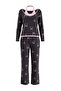 Siyah %100 Pamuklu Kurdeleli Halter Yaka Örme Pijama Takımı THMAW27PT00124 - 5